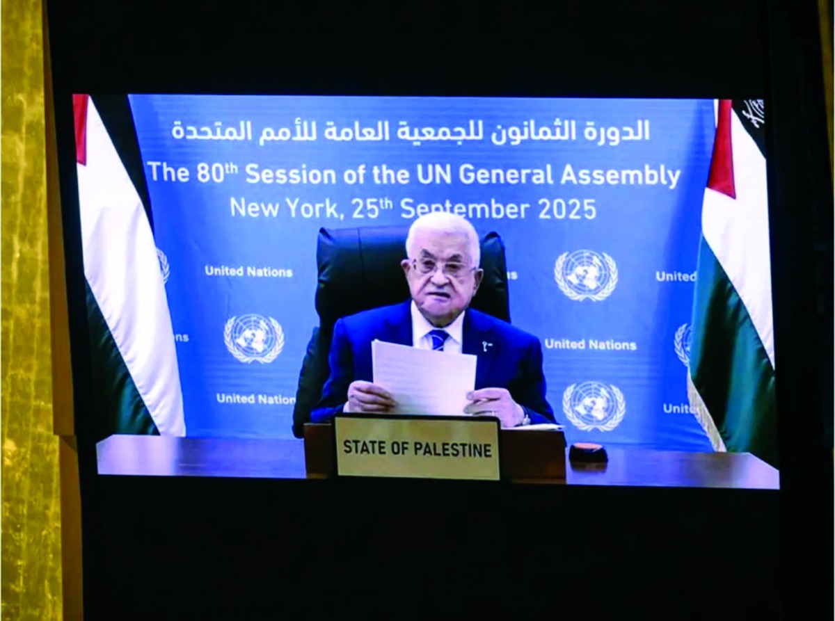 مخاطباً الجمعية العامة للأمم المتحدة.. محمود عباس: لن يتحقق السلام إلا بالعدالة وتحرير فلسطين