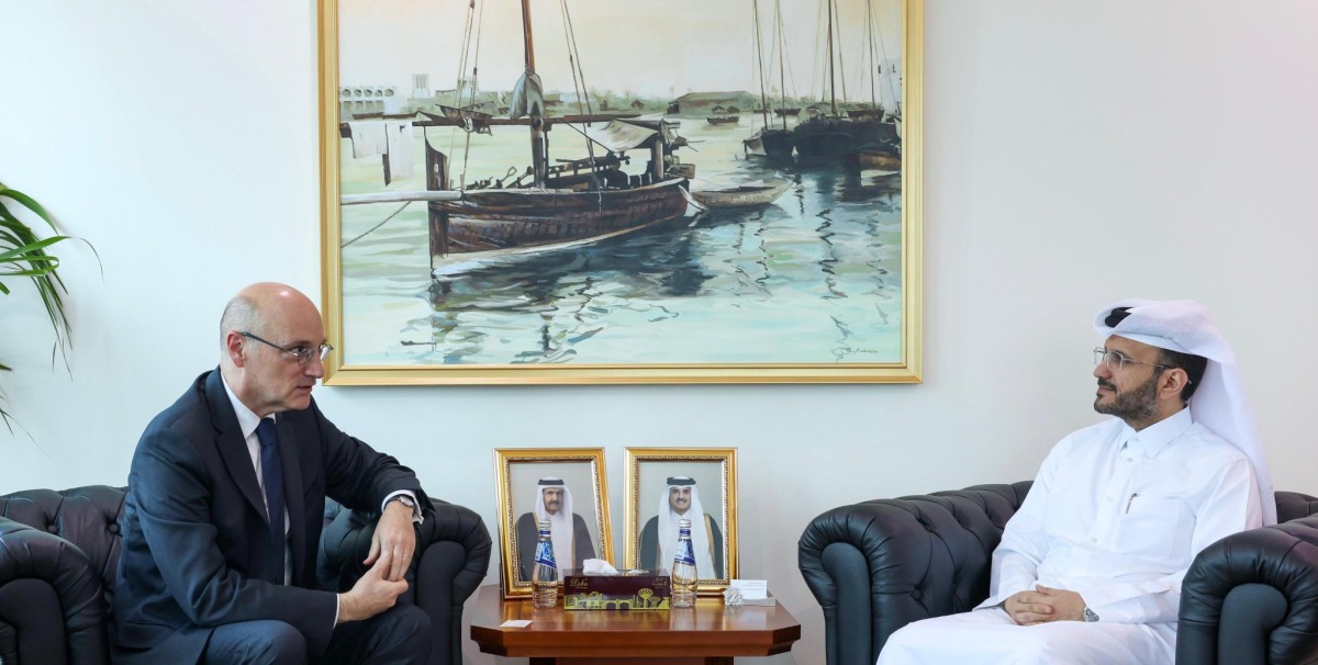 مستشار رئيس مجلس الوزراء المتحدث الرسمي لوزارة الخارجية مع المدير العام للشؤون السياسية والأمنية بوزارة أوروبا والشؤون الخارجية الفرنسي