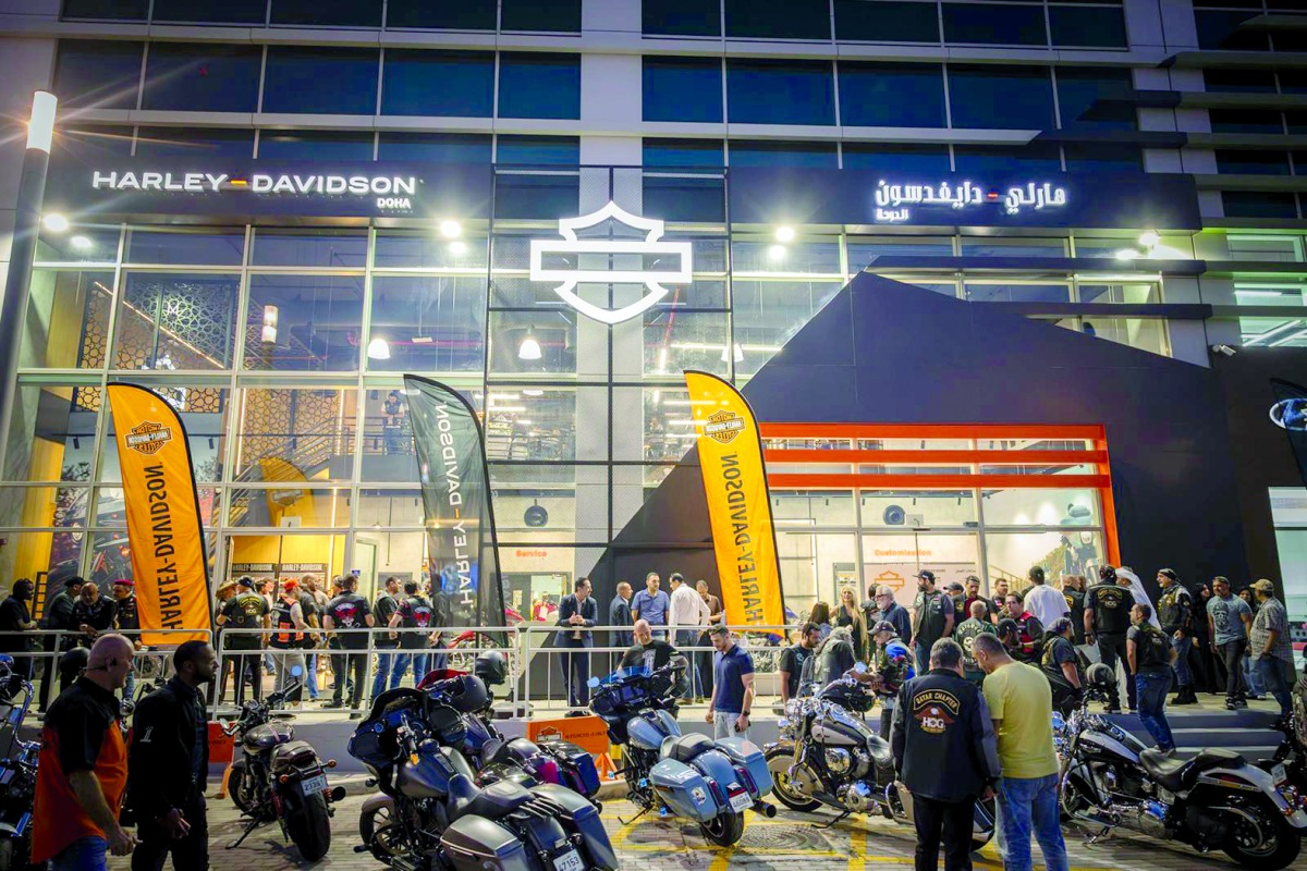 هارلي - ديفيدسون الدوحة تفتتـح صالة عـرضها الجديدة في شارع بروة التجاري
