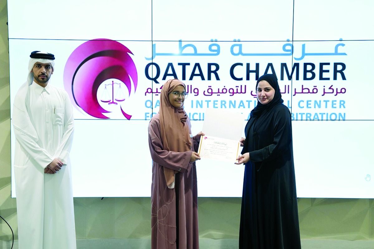 قطر الدولي للتحكيم يستقبل طلاب سفراء أهداف التنمية